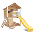 Lifespan Kids Warrigal Cubby House With Yellow Slide - 369cm x 237cm x 279.8cm