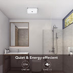 OREiN Bathroom Exhaust Fan With LED Light, 26W, 100 CFM, 1.5 Sones, 1000lm, 5000K