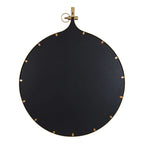 Modern Round Wall Mirror With Decorative Metal Frame