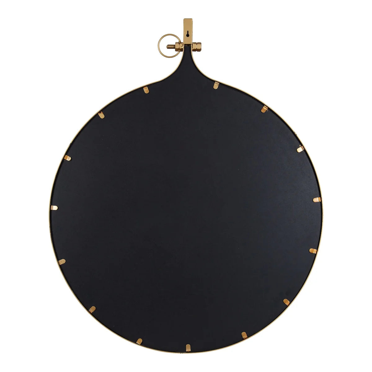 Modern Round Wall Mirror With Decorative Metal Frame