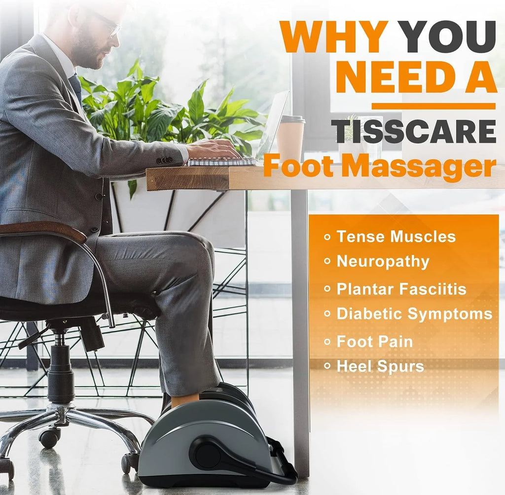 TISSCARE Shiatsu Foot, Leg And Calf Massager With Heat