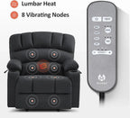 Heated Lift Recliner for Seniors with USB and Cup Holders