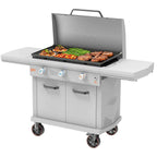 LoCo 3 Burner Liquid Propane Outdoor Griddle With Hood