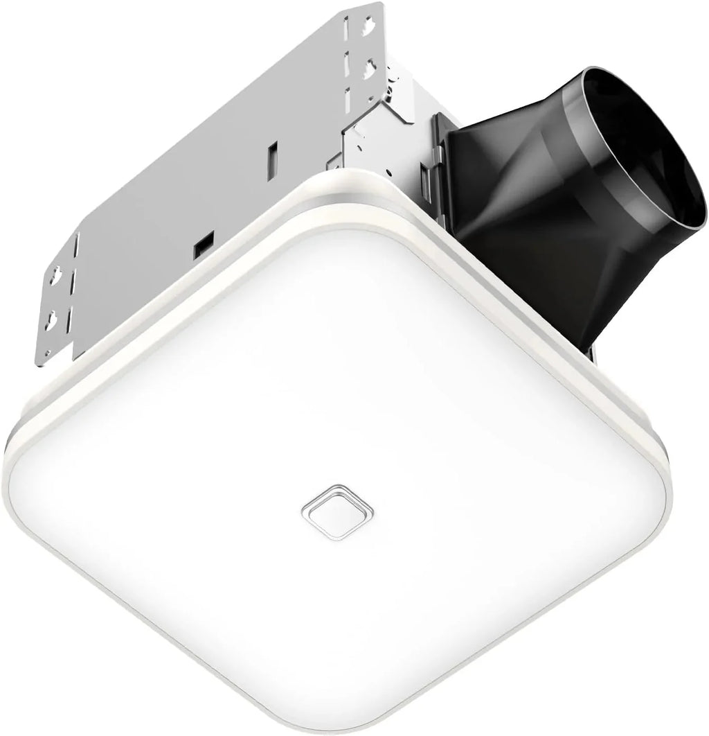 OREiN Bathroom Exhaust Fan With LED Light, 26W, 100 CFM, 1.5 Sones, 1000lm, 5000K