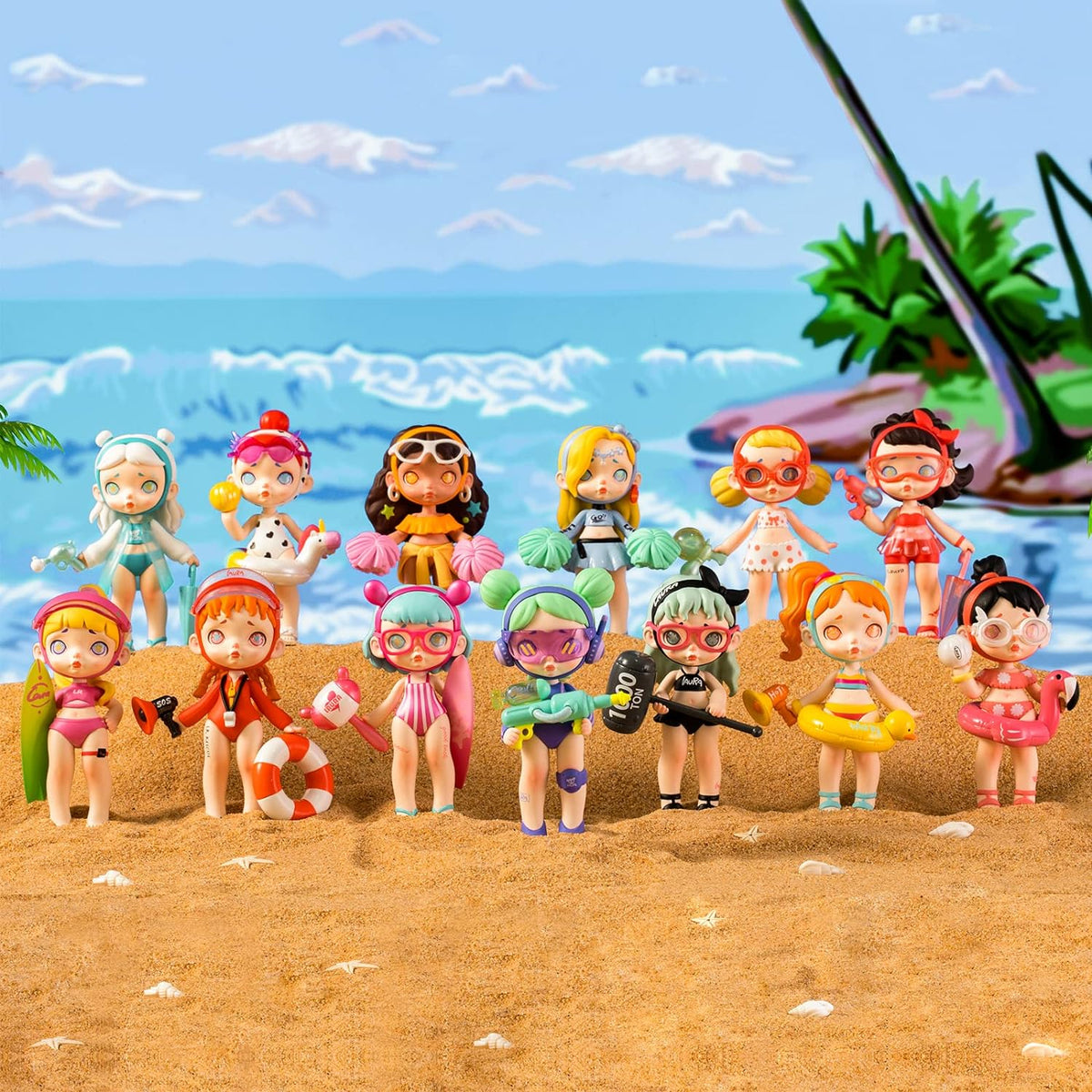 HAOHAINA Fashion Trendsetter Series Blind Box Action Figures, 12-Pack