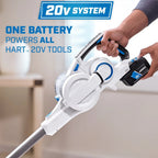 HART 20V Cordless Stick Vacuum Kit With 4.0Ah Lithium-Ion Battery