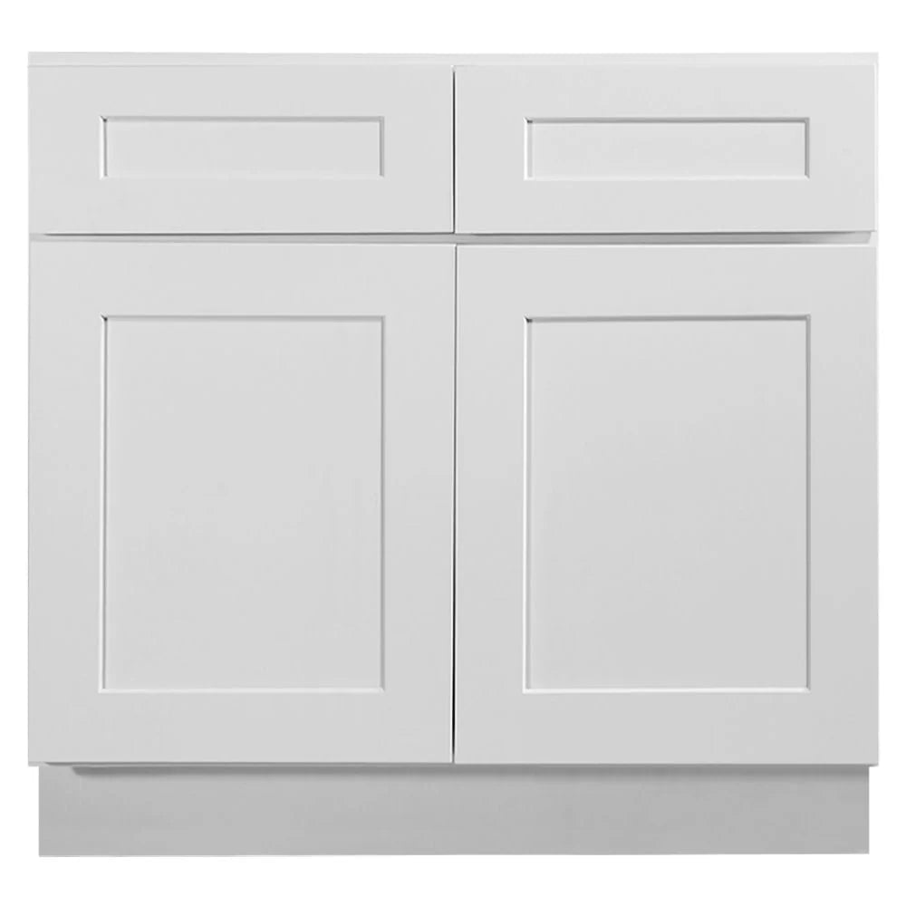 Design House Brookings Unassembled Shaker Base Kitchen Cabinet 36x34.5x24, White - 561407