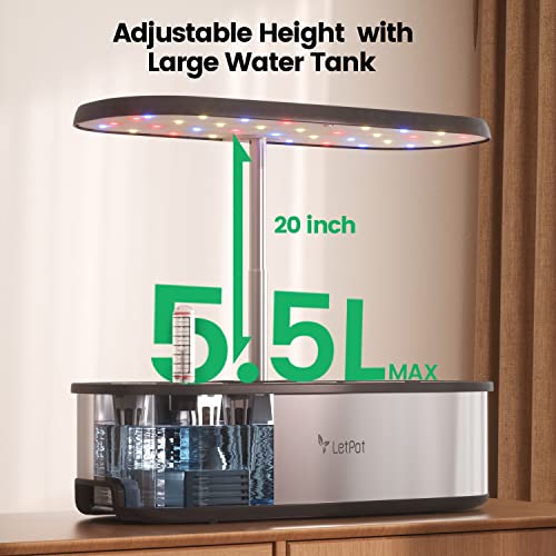 LetPot Smart Hydroponic Growing System, 12 Pods Indoor Herb Garden Kit - LPH-SE
