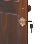 Grand Wardrobe Armoire, 100% Solid Wood, Mocha