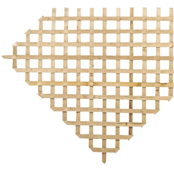 Prowood Treated Wood Lattice Panel, 4 Ft. W x 8 Ft. L x 5/8 In. Thick - Natural