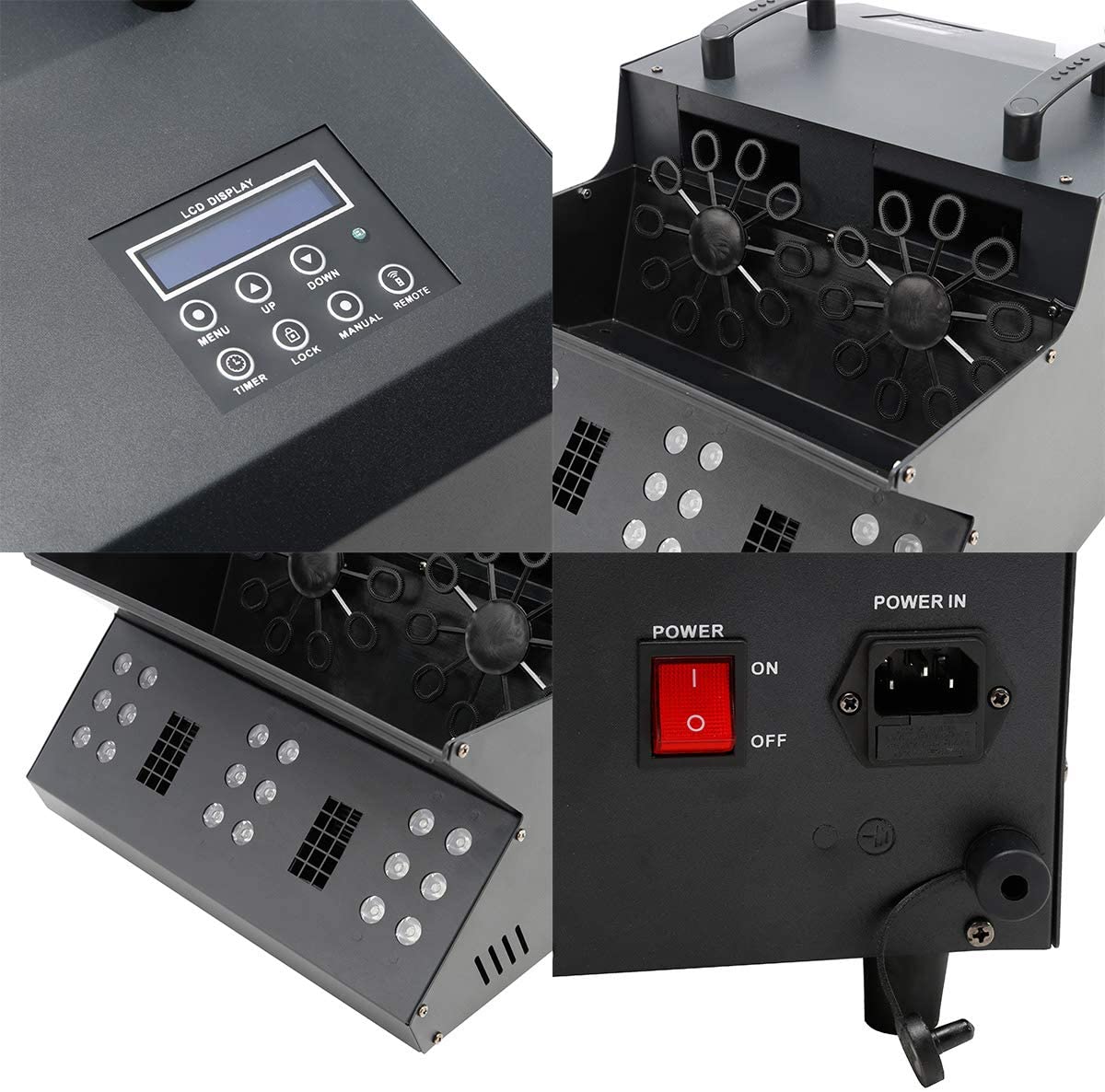 TC-Home 3 In 1 Stage Fog Bubble Machine 3000W 1L 18 RGB LEDs