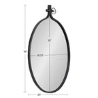 Modern Round Wall Mirror With Decorative Metal Frame