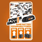 Worx 20V Power Share Cube Vac Cordless Compact Vacuum - WX030L