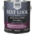 Best Look Oil-Based Alkyd Gloss Exterior House And Trim Enamel Paint, Pastel Base, 1 Gal