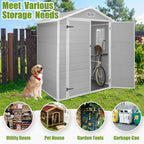Enyopro Horizontal Resin Outdoor Storage Shed, 306Gal, 55.9in L x 29.52in W x 43.3in H