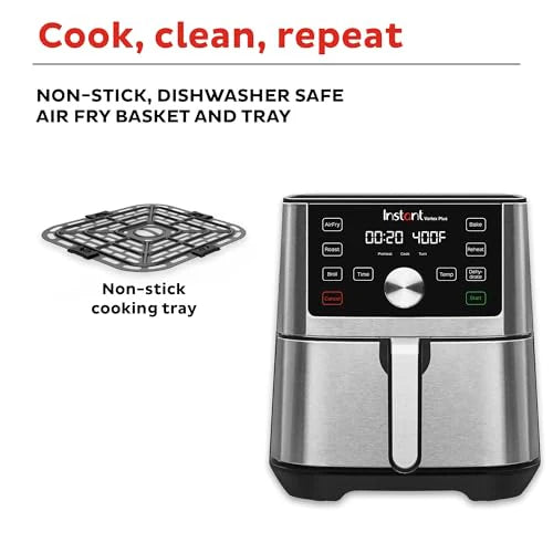 Instant Pot Air Fryer 6QT XL, 6-in-1, Black - Vortex Plus