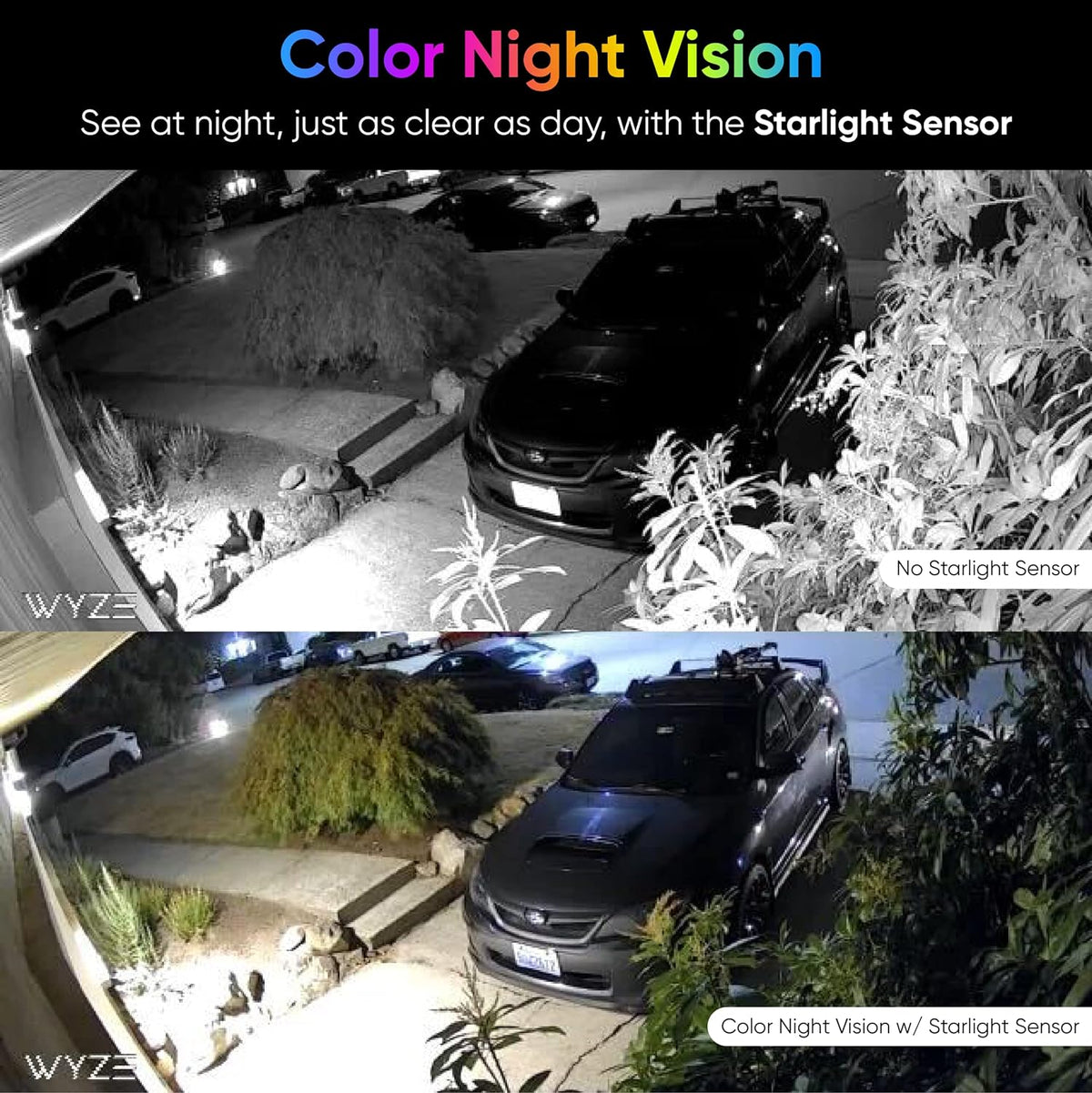 Wyze Cam v3 Wired 1080p HD Indoor/Outdoor Security Camera, White, 2-Pack - WYZEC3X2
