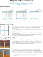 MySpaCover Custom Hot Tub Spa Cover Replacement, Brown Vinyl, Up To 96 inch