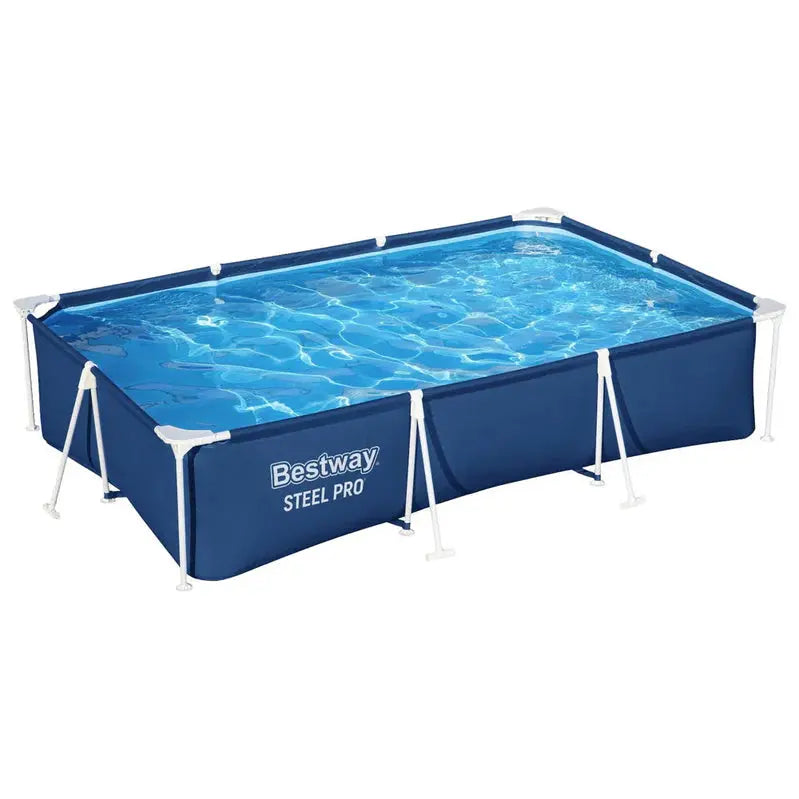 Bestway Steel-Frame Above-Ground Swimming Pool With Filter Pump - Rust-Resistant Build