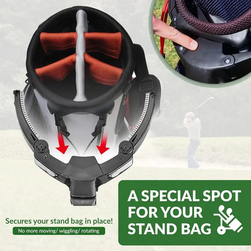 3-Wheel Foldable Golf Push Cart With Foot Brake