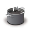 Ninja Foodi NeverStick Premium Hard-Anodized 6.5-Quart Stock Pot With Glass Lid - Slate Grey