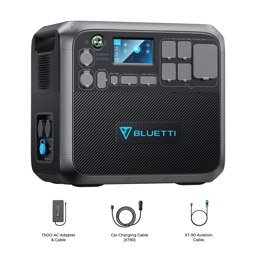 Bluetti Portable Power Station, 2048Wh 2200W LiFePO4 - AC200MAX