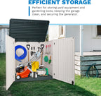 Resin Outdoor Storage Box, 47 Cu Ft, Lockable, Waterproof