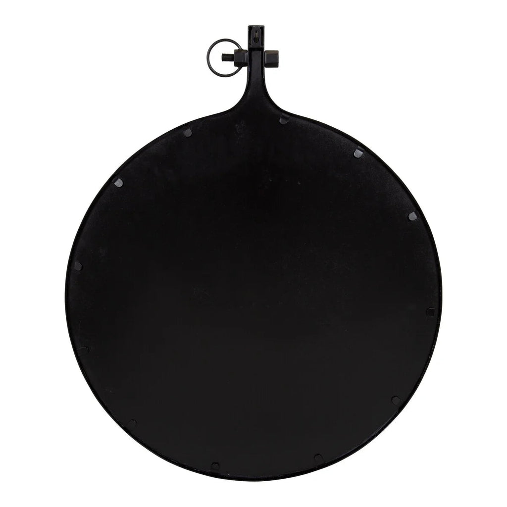 Modern Round Wall Mirror With Decorative Metal Frame