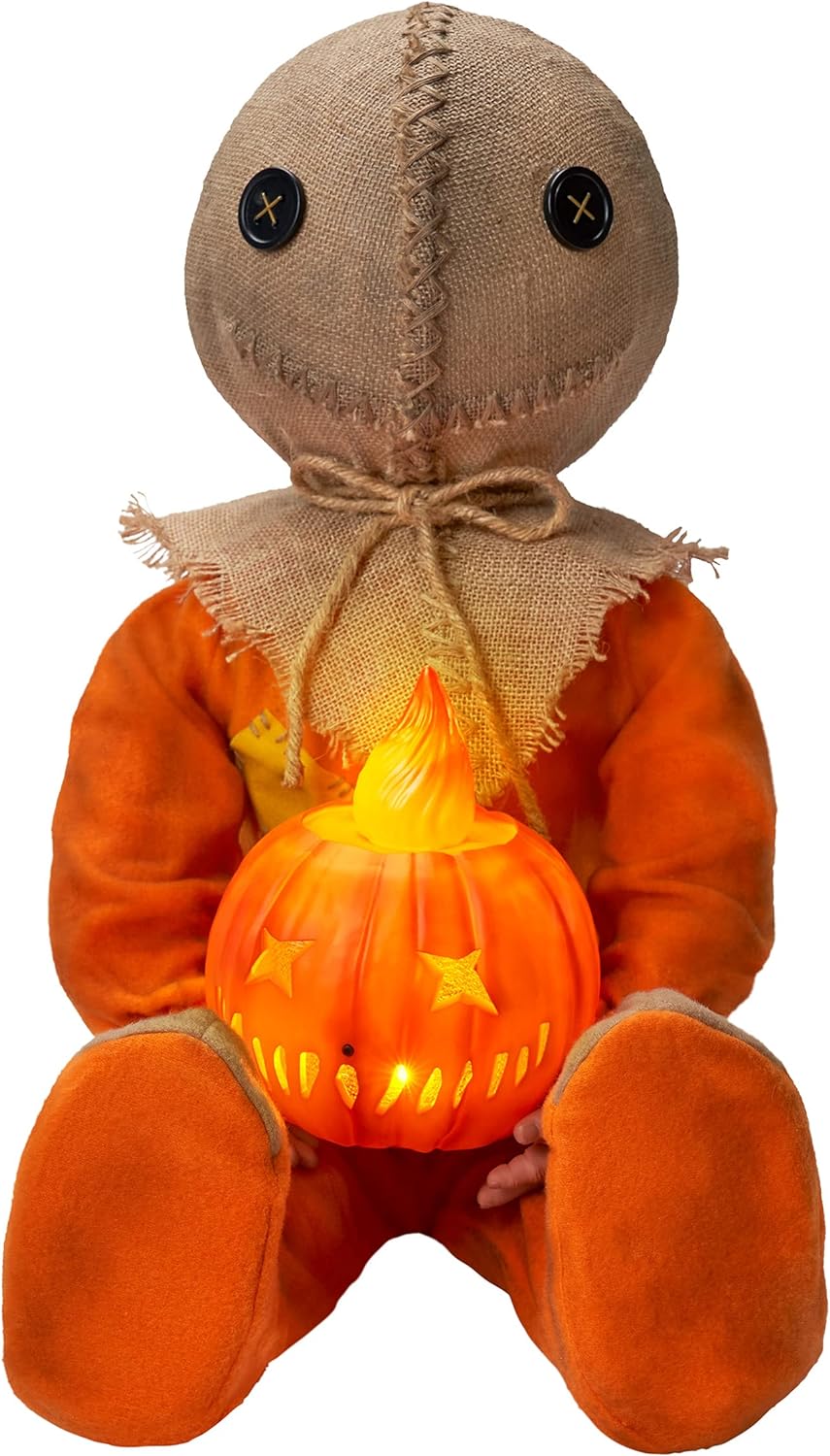 Spirit Halloween Trick 'r Treat Light-Up Sitting Sam Doll - B099GDYVQ1