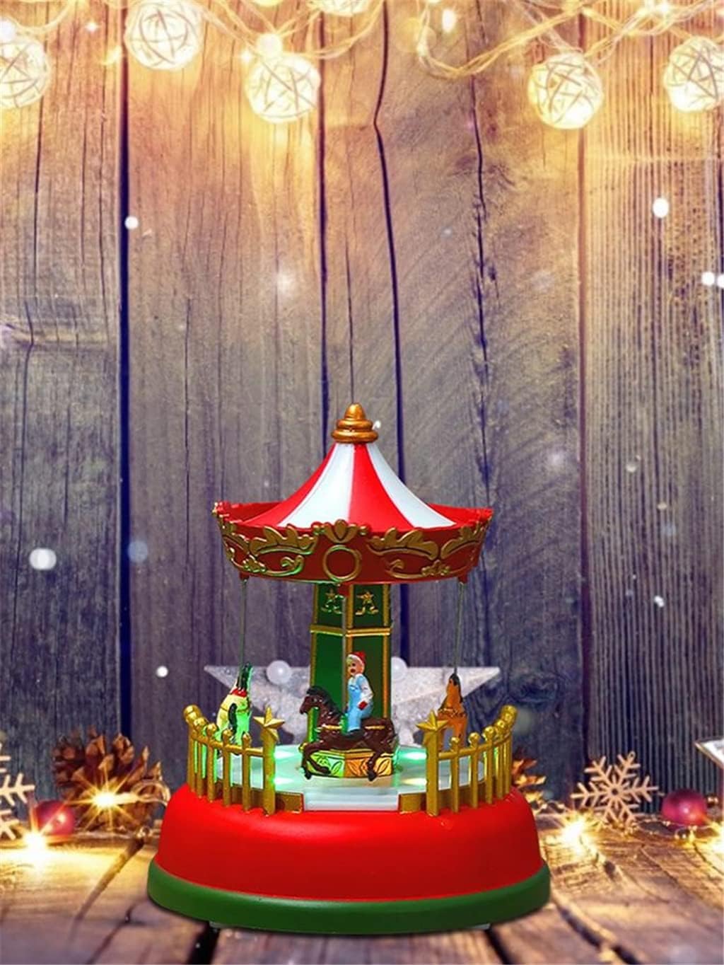 MGWYE Christmas Music Box With Light, Color E - slit-122