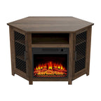45 inch Industrial Corner Electric Fireplace TV Stand Console Table - 17 Electric Fireplace