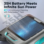 AIPER Solar Pool Skimmer, Gray - Surfer S2