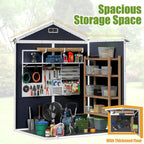 Enyopro Horizontal Resin Outdoor Storage Shed, 306Gal, 55.9in L x 29.52in W x 43.3in H