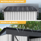 UFORIC Outdoor Storage Shed, 5 x 3 ft, Dark Gray