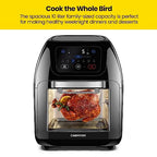 CHEFMAN Multifunctional Digital Air Fryer Rotisserie Dehydrator Convection Oven - 10-Liter