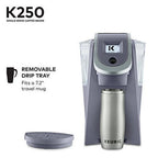 Keurig Single Serve K-Cup Pod Coffee Maker, 40 oz, Plum Gray - K250