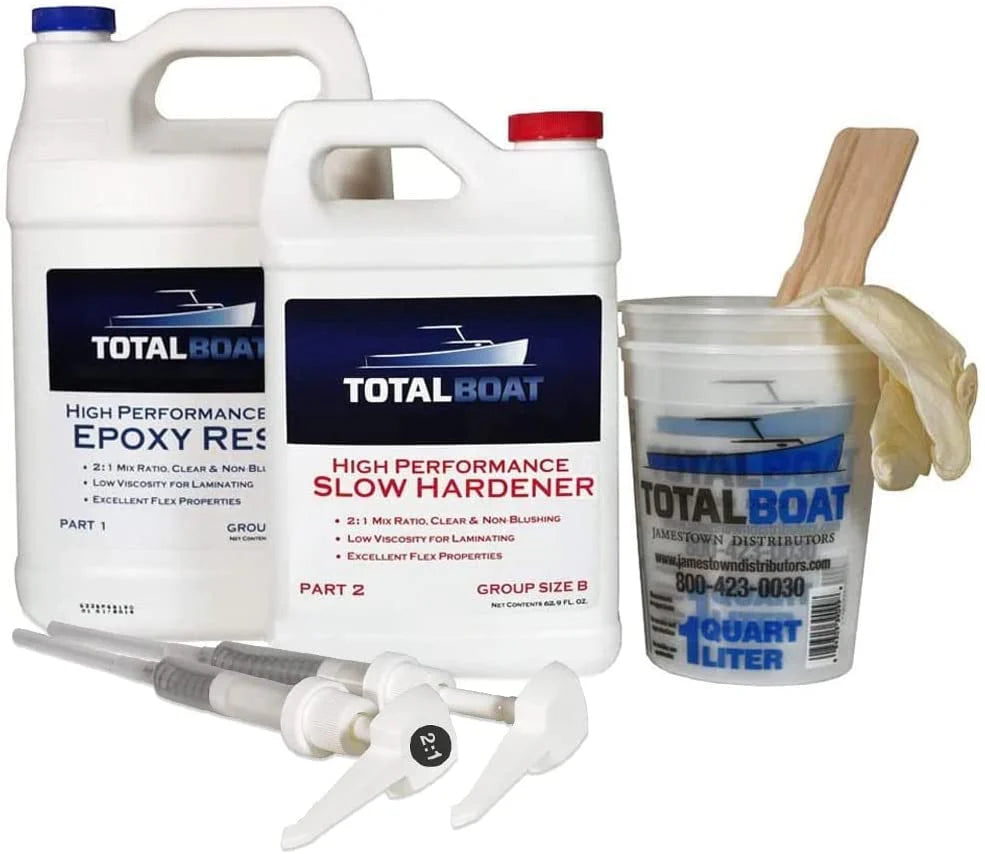 TotalBoat High Performance 2:1 Epoxy Kit, 2 Gallon, Fast Hardener