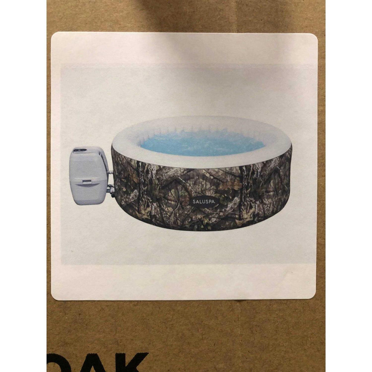Saluspa Inflatable Hot Tub, Mossy Oak, 2-4 Person, 177 gal - Salsa