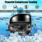 Stainless Steel Countertop Ice Maker, 48 lbs/24h, Silver, Self-Cleaning LCD Display