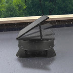 Black Solar Roof Attic Exhaust Fan, 50-Watt, 3000 CFM