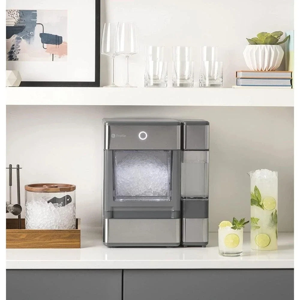 GE Profile Opal Countertop Nugget Ice Maker, Stainless Steel - OPAL01GEPKT
