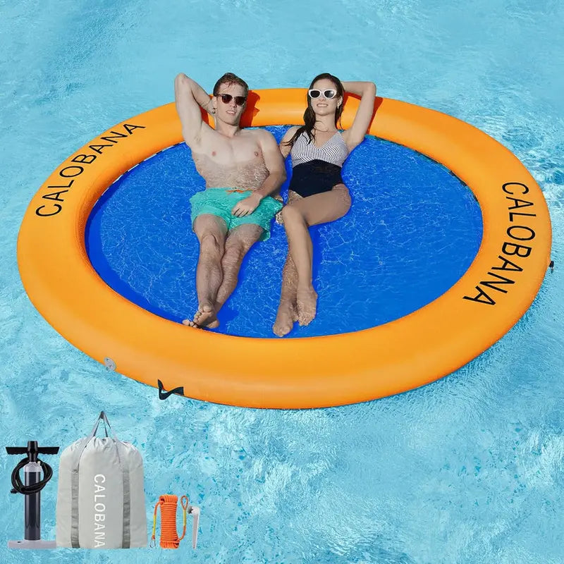 Inflatable Floating Ring Hammock And River Tube - 6-Circle, 8-Circle, 10-Circle Or 3-6-Circle