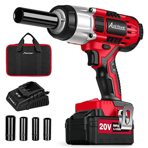 AVID POWER Cordless 1/2 Impact Wrench With 3A Li-Ion Battery