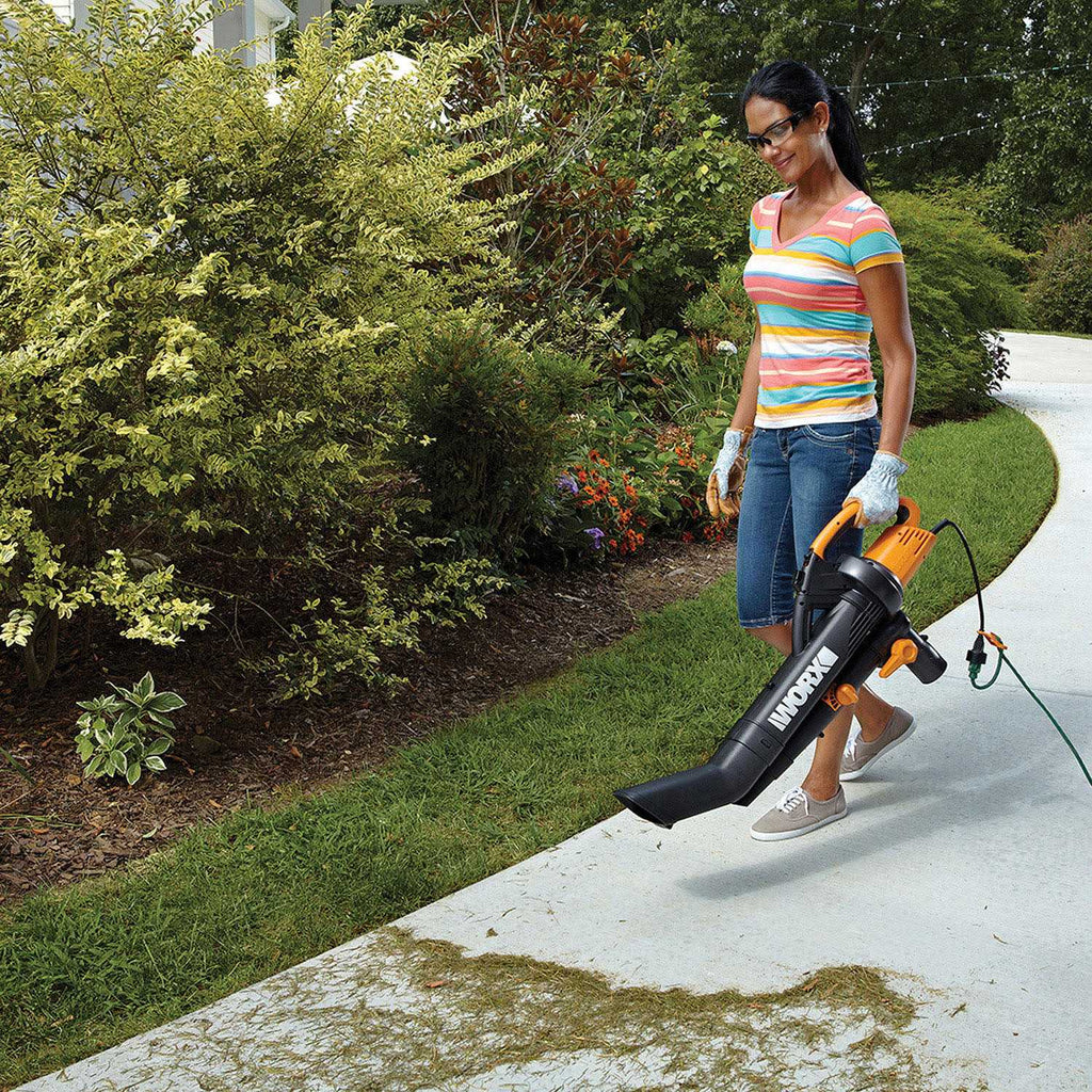 Worx TriVac 12 Amp 3-in-1 Blower/Mulcher/Vacuum With LeafPro Collection System - WG505.2