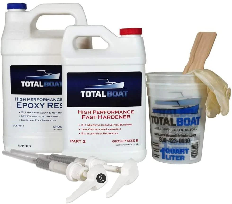 TotalBoat High Performance 2:1 Epoxy Kit, 2 Gallon, Fast Hardener