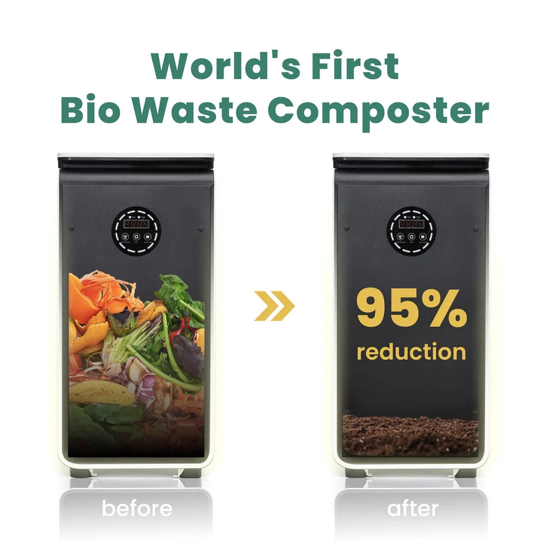 GEME Electric Composting Bin, 19L - Bio Smart