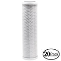 Denali Pure Replacement Activated Carbon Block Filter 20-Pack, 10 inch For PurePro Alkaline RO System - EC106