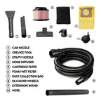 Vacmaster 5-Gallon 5.5 Peak HP Wet/Dry Vacuum With 9 Accessories