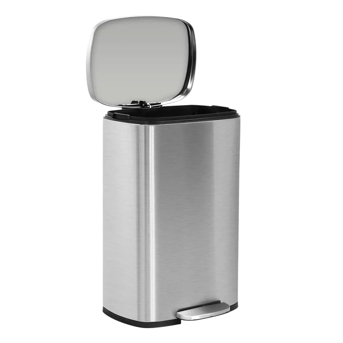Bigacc 13 Gallon 50 Liter Automatic Stainless Steel Kitchen Trash Can - Automatic-Silver