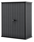 Keter Cortina Alto Outdoor Storage Shed, 62.05 cu. Ft., Graphite - Cortina Alto